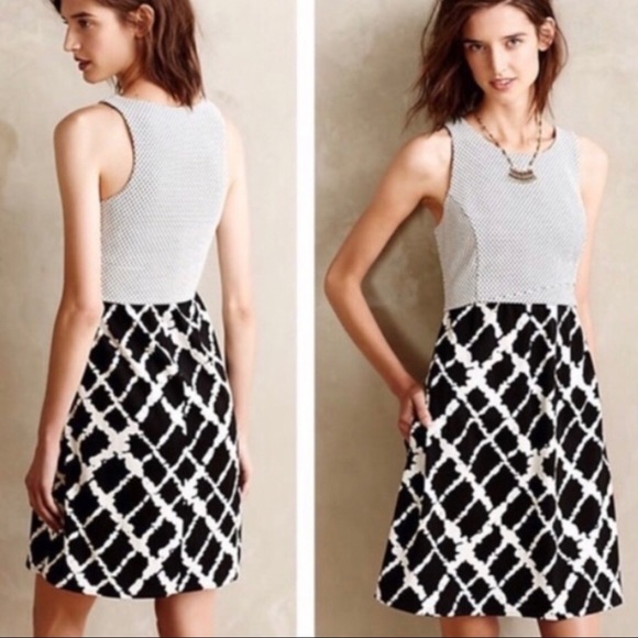 Tabitha Dresses & Skirts - Anthropologie Tabitha Alesia Black & White Shift Dress